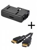 Black Box Case pour Raspberry Pi modèle B avec câble