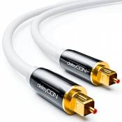 deleyCON 2m Câble Audio Digital Optique S/PDIF 2x