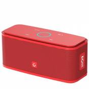 DOSS SoundBox Enceinte Bluetooth Rouge, commande Tactile