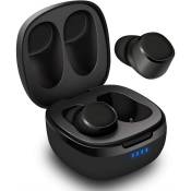 Ecouteurs Bluetooth Sans Fil Noir TWS True Wireless
