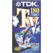 TDK E180 TV Cassette VHS vierge