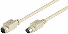 DELOCK PS/2 Keyboard and mouse extension cable, grey,