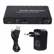 SANON Extracteur Audio 4K 3D HDMI 5. 1 6Ch 3. 5Mm RCA