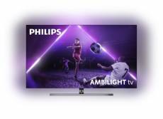 TV Philips Ambilight 55OLED856 55" 4K UHD OLED Android TV Gris métallique