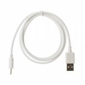 Kingfisher Technology 90cm USB 5V 2A PC White Charger