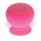Haut-parleur de douche bluetooth de couleur rose -