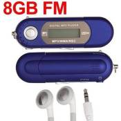 8GB LCD Mini Baladeur Lecteur MP3 Radio FM USB Lecteur