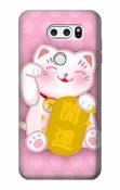 Innovedesire Pink Maneki Neko Lucky Cat Etui Coque