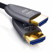 CSL - Câble HDMI 2.0b Fibre Optique 25m 4k 60Hz, HDR,