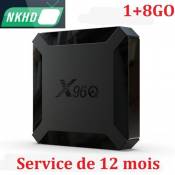 iptv setup box hknoke X96Q 1+8 GO Noir avec service