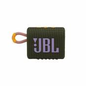 JBL Enceinte portable étanche sans fil Bluetooth JBL Go 3 Vert et Logo Violet