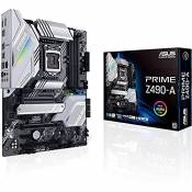 ASUS PRIME Z490-A – Carte mère Intel Z490 LGA 1200 ATX, M.2 x2, 12+2 phases d’alimentation, DDR4 4600, HDMI, DisplayPort, Ethernet Intel 2.5Gb, USB 3.