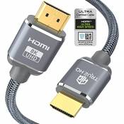 True HQ Câble HDMI 2.1 ultra haut débit 2 m | Ultra