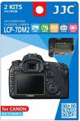 JJC Lcp-7dm2 LCD Guard Film de Protection d'écran pour Canon EOS 7d Mark II 7dm 2, 2 Kits (Clair)