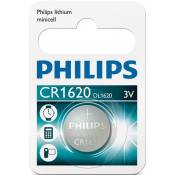 PHILIPS 1 Pile bouton lithium 3V CR1620 DL1620