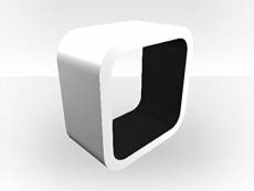 Zespoke Meuble Hifi cube extérieur blanc – Intérieur