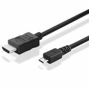 "BestPlug" 2 m HDMI Câble USB / HDMI mâle vers Micro
