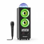 AUNA DiscoStar Green - Haut-parleurs Bluetooth 2.1,