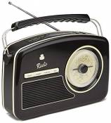 Radio FM et DAB + GPO Rydell Portable avec cadran rétro