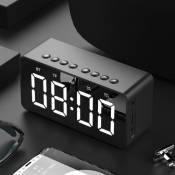 BT506 Mini Bluetooth sans fil Super Bass Speaker carte TF Audio Alarm Clock Accueil