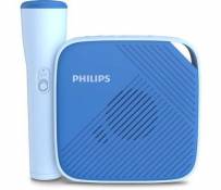 Enceinte sans fil Bluetooth Philips avec microphone karaoke pour les enfants Bleu