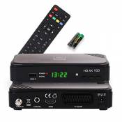 RED OPTICUM AX 150 Récepteur Sat avec Fonction d'enregistrement PVR, Récepteur Satellite numérique HD avec HDMI - Péritel - USB - Alimentation coaxial