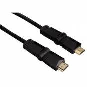 Hama Câble HDMI Haut débit Rotatif Plaqué Or 3m