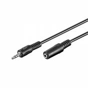WENTRONIC 3.5mm jack extension cable, black, 3 m -