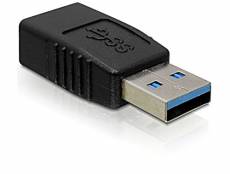 DeLOCK Adaptateur USB 3.0-A Prise mâle/Femelle - 65174