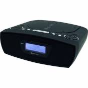 Soundmaster Radio réveil FM DAB CD AUX USB noir