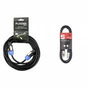 Plugger Câble HP Speakon mâle/mâle 1,5 mm²/6 m