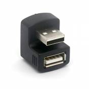 Adaptateur USB coudé à 180 degrés mâle vers femelle