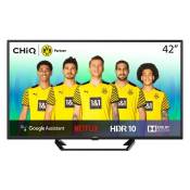 CHiQ L42G7W 105cm (42inch) Smart Android TV, 2K FHD,