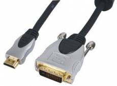 HQ HQSS5551/1.5 Câble de Connexion HDMI-DVI 1,5 m
