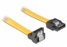 DeLOCK Câble SATA avec connecteurs métalliques Droit/coudé