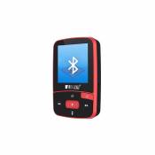 Wewoo Lecteur MP3 Sport Bluetooth MP3 8 Go Clip Mini avec support d'écran FM, enregistrement, E-Book, Horloge, Podomètre Rouge