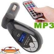 Transmetteur MP3/WMA sans-fil (SD-USB-Micro-SD)