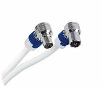 Hirschmann FEKAB 5 câble coaxial 10 m IEC Blanc -