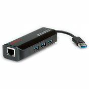 ROLINE Convertisseur USB 3.0 - Gigabit Ethernet +Hub