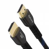 8K Câble HDMI 2.1，Bphuny 8K HDMI- 48 Gbps, 8k@60Hz,4K@120Hz,olby