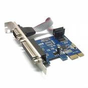SIENOC PCI-E PCI Express COM série DB9 RS-232 + Imprimante