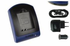 Chargeur (USB/Auto/Secteur) pour Li-50b / Olympus SH-.SP-.SZ-.TG-.VG-.VR-.XZ-.mju-.µ-.