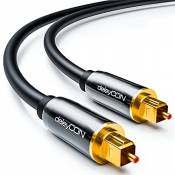 deleyCON 3,0m Câble Audio Digital Optique S/PDIF 2x