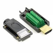 Adaptateur HDMI, coque en plastique/métal, déblocage