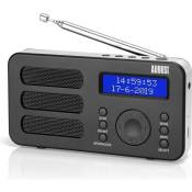 Radio Portable Rechargeable FM DAB RNT Noir - AUGUST