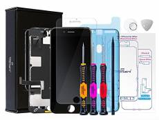 Trop Saint® Écran pour iPhone 8 Et SE (2020) Noir - LCD Complet - Kit de Réparation Premium avec Notice, Outils et Patron de Repérage Magnétique et Ve
