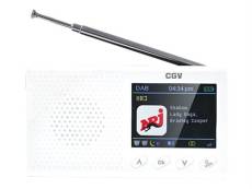 CGV DR Pocket+ - Radio portative DAB - 1 Watt - blanc