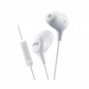 Ecouteurs intra-auriculaires JVC Marshmallow avec télécommande et microphone Blanc