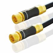 Câble d'antenne PremiumX 15m Gold-Line SAT 135dB Câble