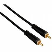 Hama 122268 Câble Audio RCA mâle/RCA mâle 5 m Or/Noir